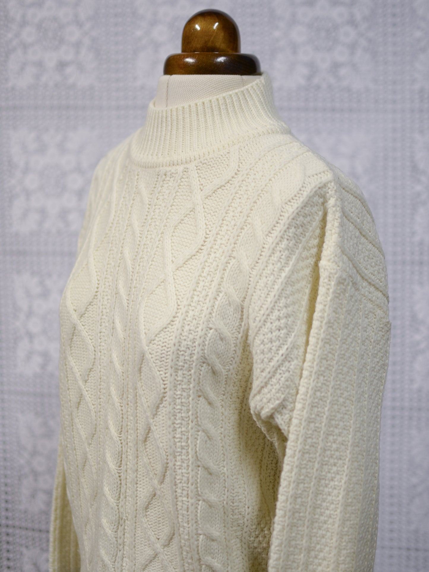 1990s St Michael cream cable knit jumper