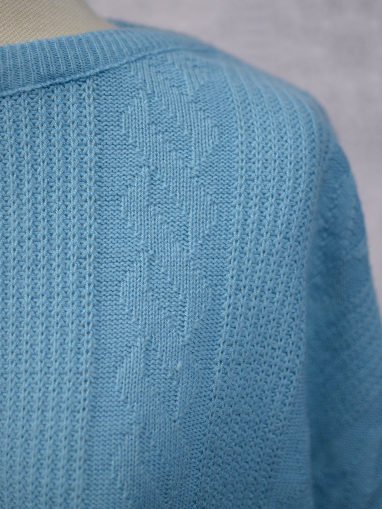 1980s turquoise slouchy sleeveless jumper