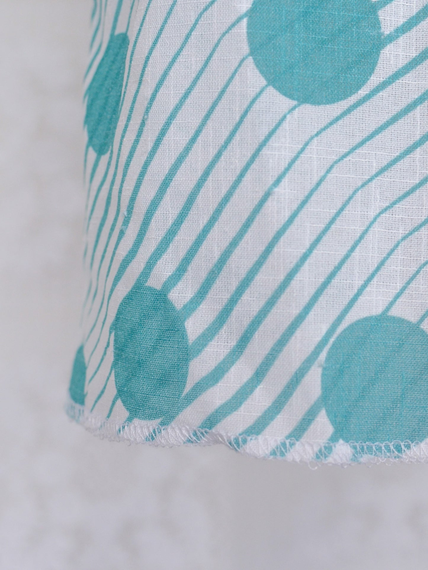 1980s white and turquoise polkadot and stripe short sleeve mini dress